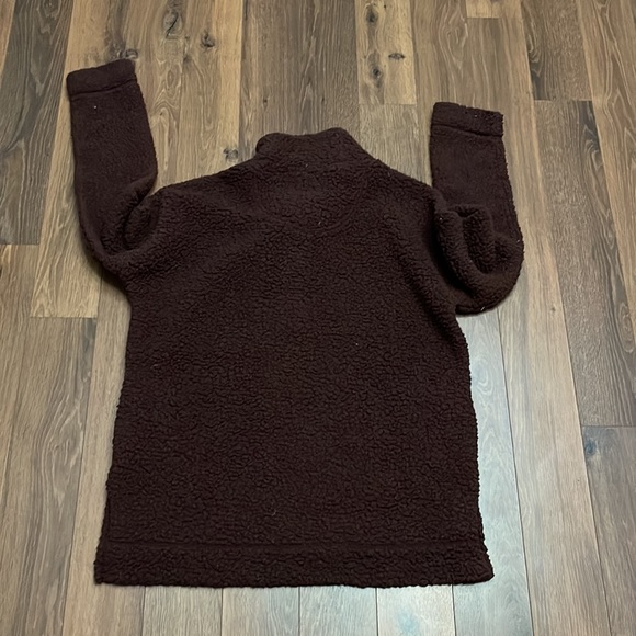 AERIE Cloud Sherpa Teddy  Oversized Snap Pullover Sweater SHIPS SAME DAY - Picture 7 of 7